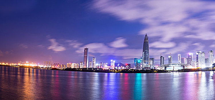 深圳市南山区后海片区夜景