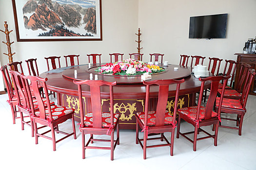 中式餐厅,圆桌