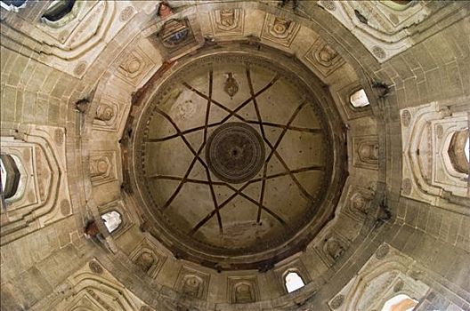 圆顶,天花板,穆罕默德,墓地,德里,印度