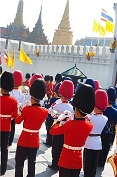 泰国,皇家,军乐队,宫殿