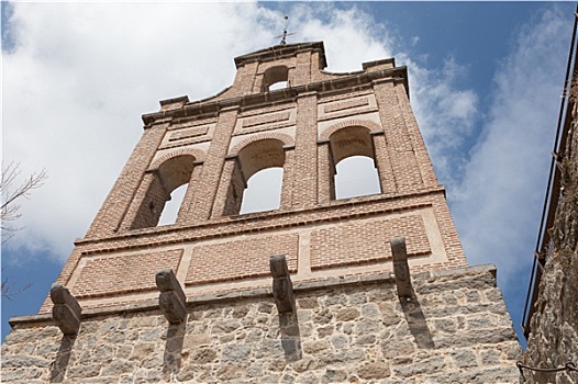 古老,钟楼,卡斯提尔,西班牙