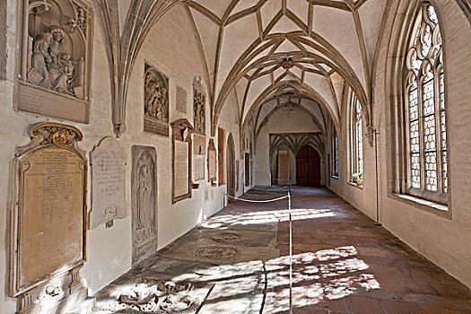 回廊,圣母教堂,大教堂,奥格斯堡,巴伐利亚,德国,欧洲