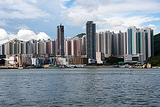 蒙河,泰国,天际线,香港