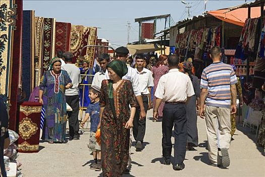 集市,地毯,市场,阿什喀巴得,土库曼斯坦