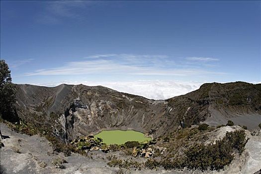 国家公园,火山口,火山湖,哥斯达黎加