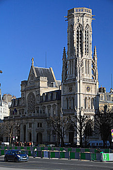 日耳曼,教堂,地点,卢浮宫,巴黎,法国,欧洲