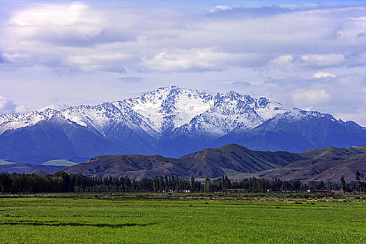 新疆乌鲁木齐南山博格达雪山