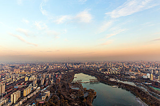 俯瞰北京城市