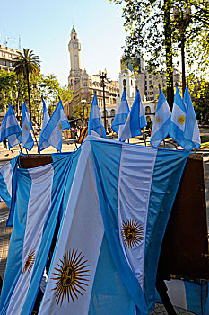 阿根廷,布宜诺斯艾利斯,五月广场,旗帜