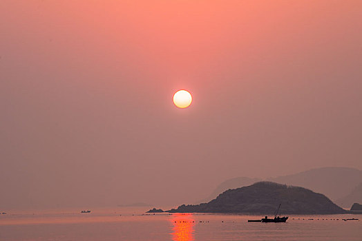 威海半月湾日出