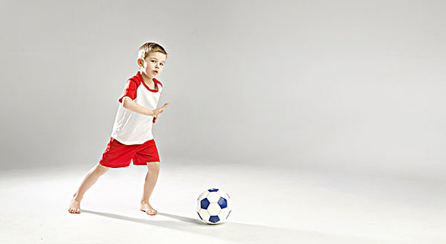 小,才能,男孩,玩,足球