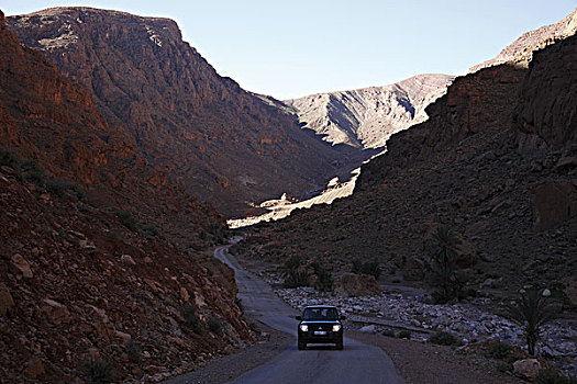 非洲,北非,摩洛哥,区域,峡谷,四驱车,汽车