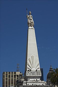 仰视,纪念建筑,梅奥,五月广场,村镇,布宜诺斯艾利斯,阿根廷