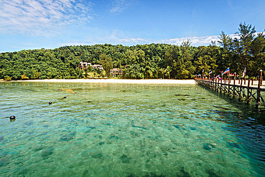 马来西亚沙巴州海岛风景