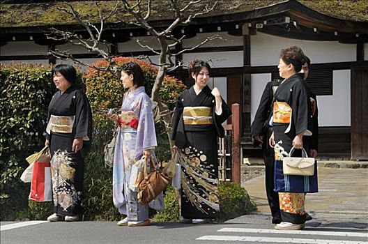 日本人,女人,和服,神祠,京都,日本,亚洲