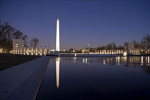 二战,纪念,华盛顿纪念碑,华盛顿特区,美国