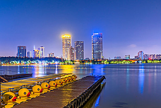 南京玄武湖夜景