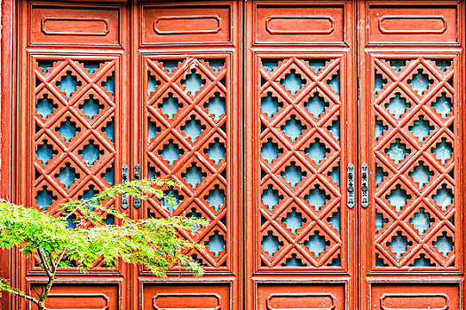 中式建筑门窗木门