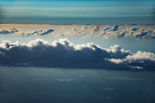 云,天空,风景,窗户,飞机