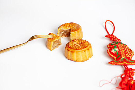 中国传统佳节中秋节月饼素材