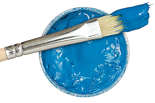 蓝色,绘画,上油漆
