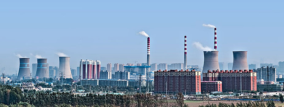 山东省济南市热电工业建筑景观