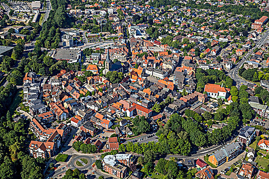 中心,教堂,老市政厅,市场,鲁尔区,北莱茵威斯特伐利亚,德国