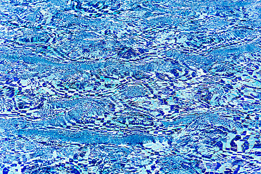 蓝色,游泳池,波纹,水,特写,背景