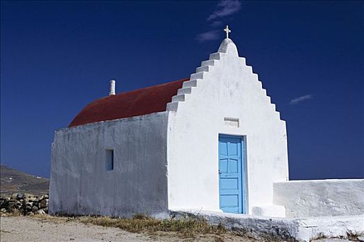 地产,教堂,米克诺斯岛,希腊
