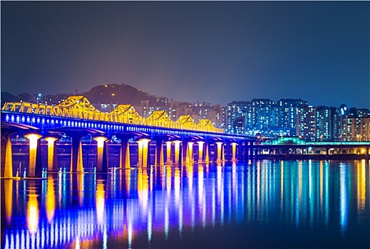 桥,河,首尔