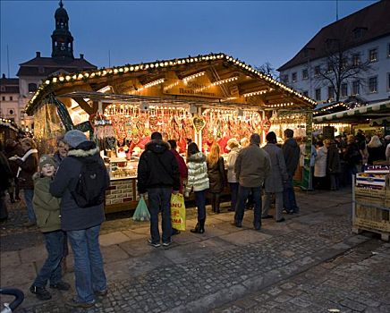 圣诞市场,吕内堡,下萨克森,德国,欧洲