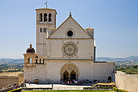 大教堂,寺院,阿西尼城,翁布里亚,意大利,欧洲