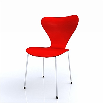 设计师,椅子,红色