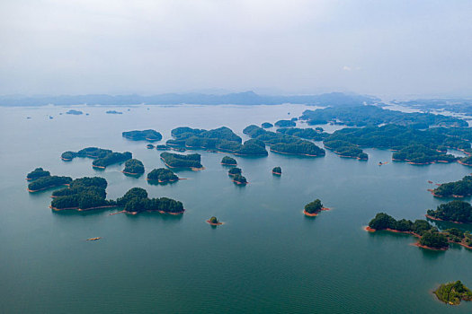 航拍千岛湖风景