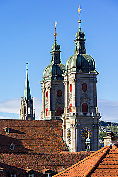 城市风光,教堂,瑞士