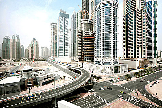 摩天大楼,媒体,地区,迪拜,阿联酋,中东