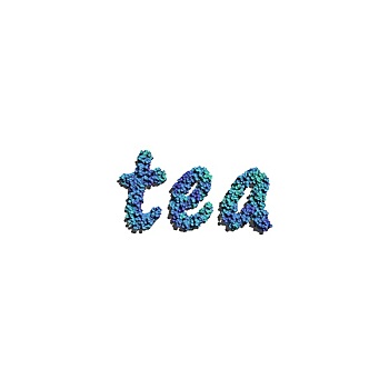 茶,创作,蓝花,白色背景