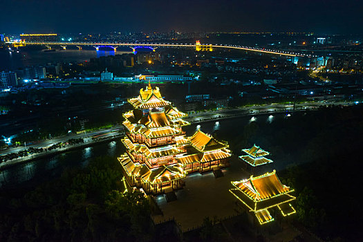 南京阅江楼夜景