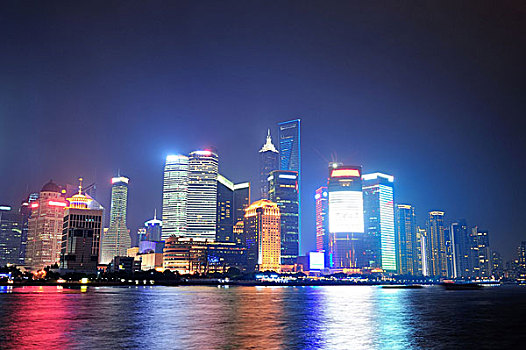 上海,夜晚,全景