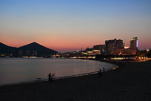 海南省三亚市大东海夜景