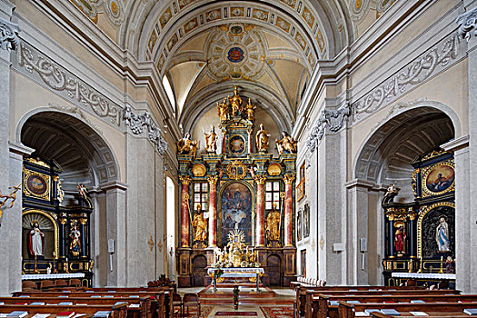 主祭台,圣坛,朝圣教堂,地区,布尔根兰,奥地利,欧洲