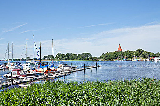 码头,靠近,岛屿,梅克伦堡前波莫瑞州,德国,欧洲
