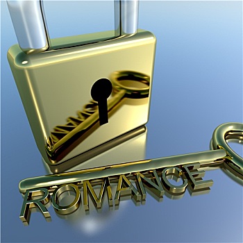 挂锁,浪漫,钥匙,展示,爱情,情人节,爱人