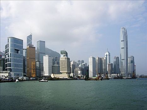 香港,中心,风景,维多利亚港,中国
