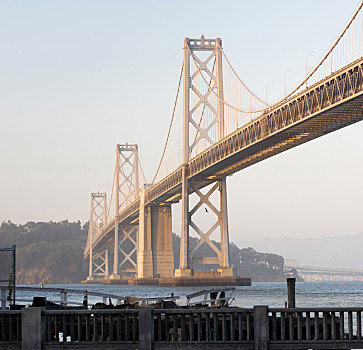 广场,构图,海湾大桥,旧金山,加利福尼亚,运输