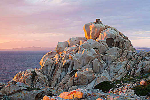 岩石构造,博尼法乔,科西嘉岛,萨丁尼亚,意大利