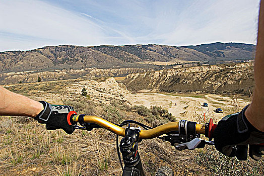 山地车手,骑,不列颠哥伦比亚省,加拿大
