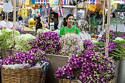 花市,曼谷,泰国,亚洲