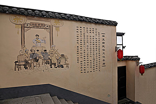 磁器口古镇磁正街民俗文化长廊壁画,说古道今
