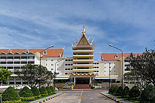 酒店,码头,金边,柬埔寨,亚洲